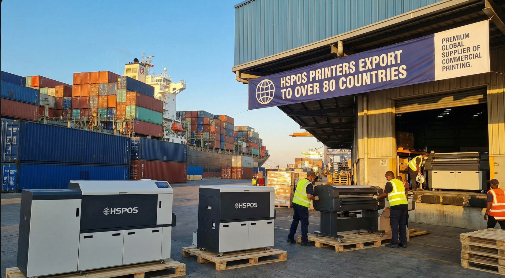 HSPOS Printers Export to Over 80 Countries, Becoming a Premium Global Supplier of Commercial Printing