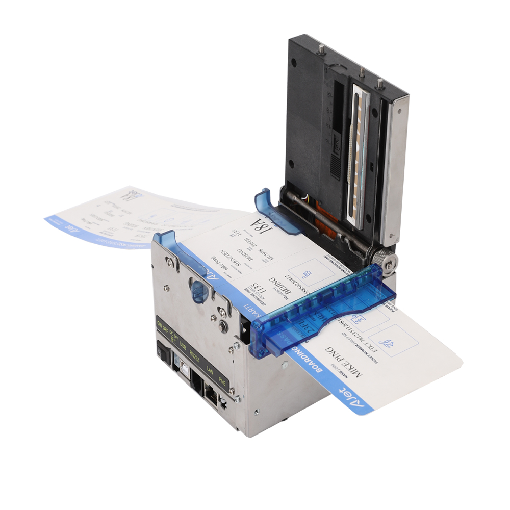 HS-80D Printer Print Head Open & Ticket Output Structure Diagram