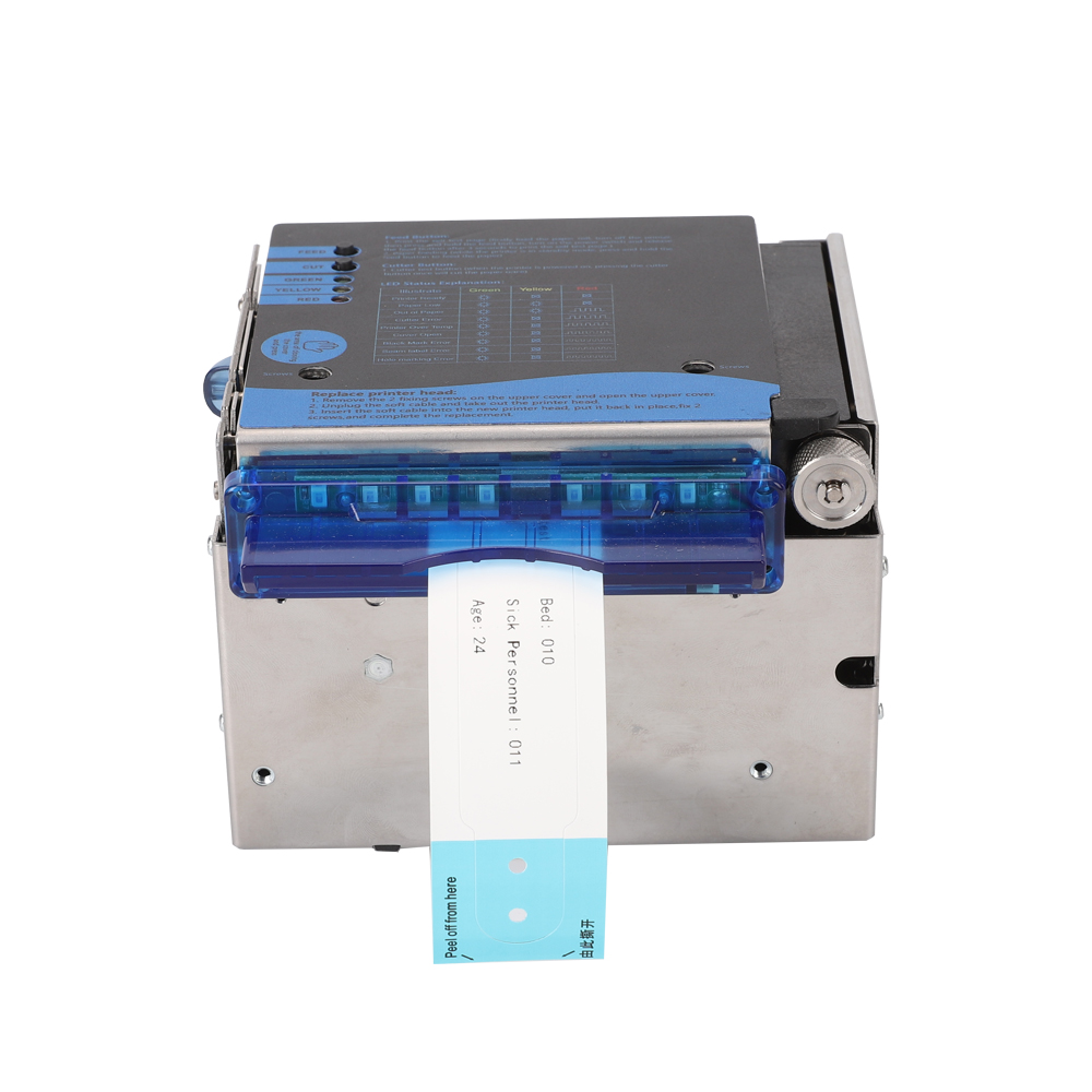 HS-80D Printer Side Paper Output & Interface Detail Photo