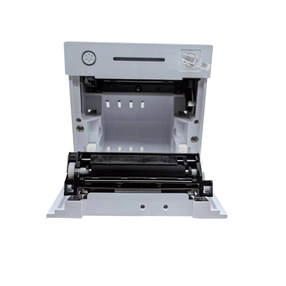 HS-E20 Panel Thermal Printer White Model Paper Bin Interior View