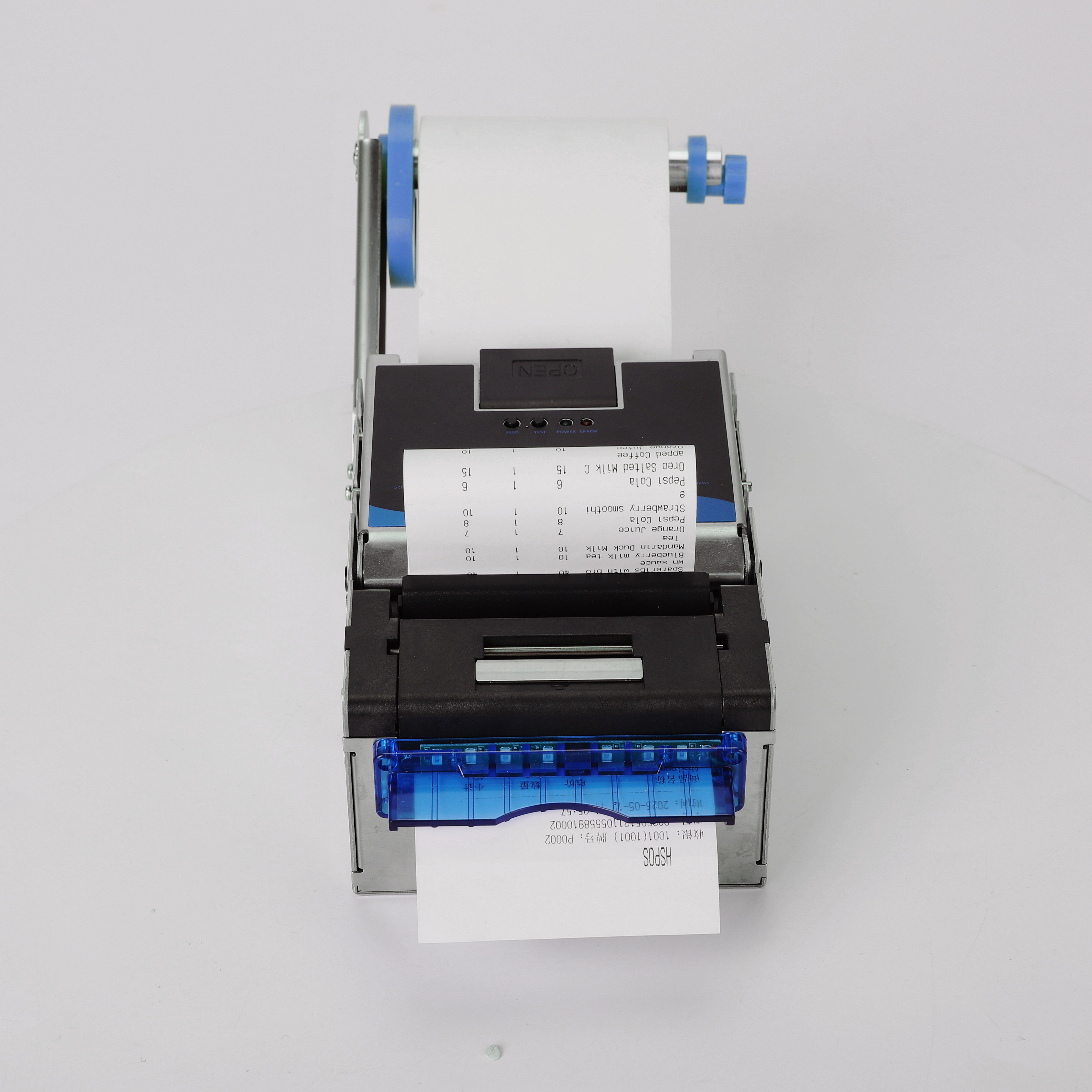 HS-K55 Printer Printing Effect Large View on White Background