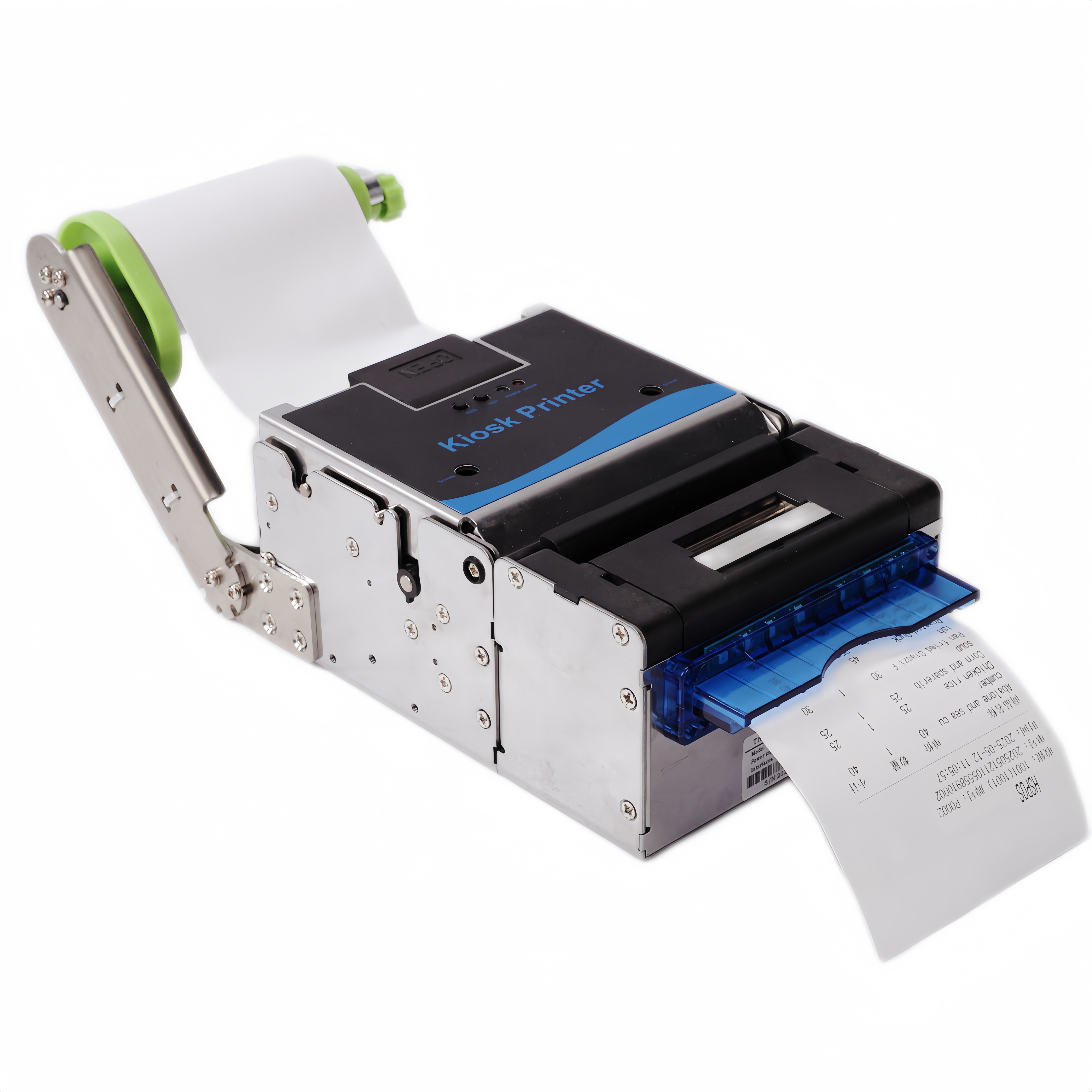 HS-K55 Embedded Kiosk Printer Paper Roll Holder Expanded Printing Effect View