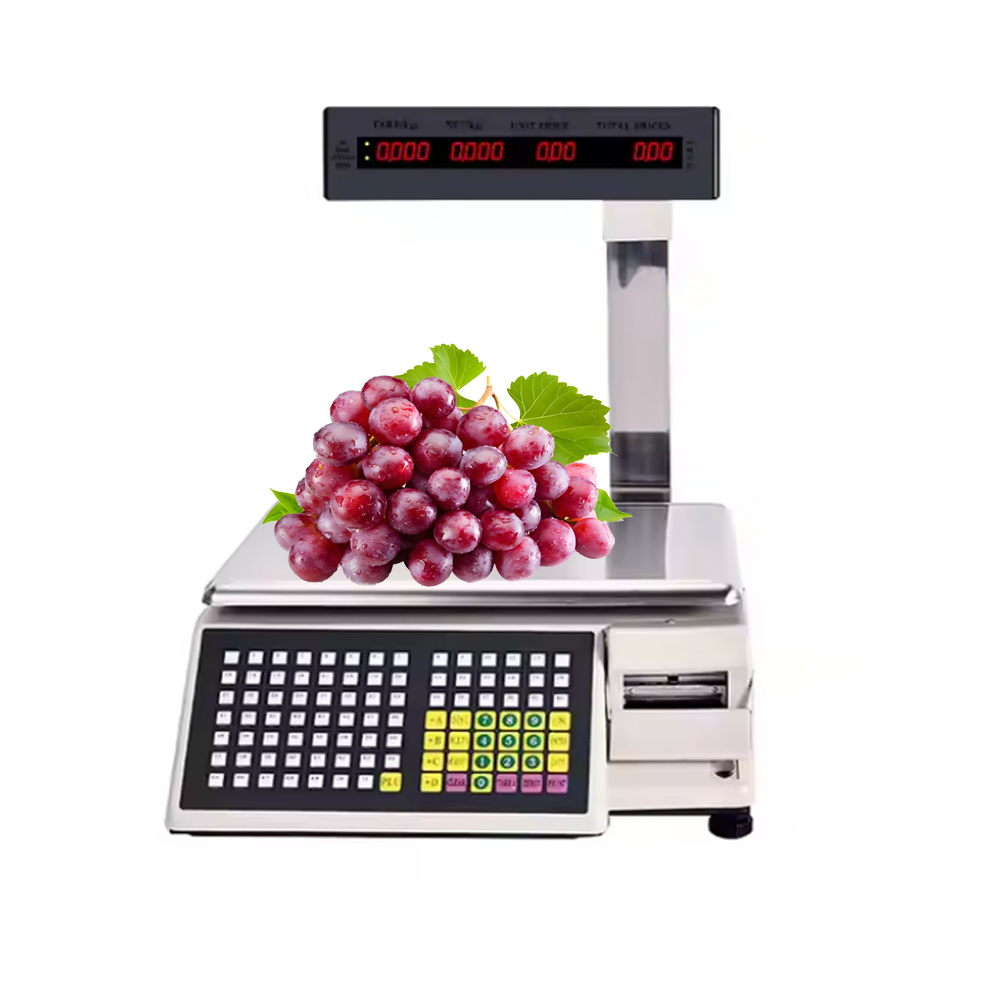 HS-A01 条码标签打印秤_超市生鲜商用高精度热敏条码秤